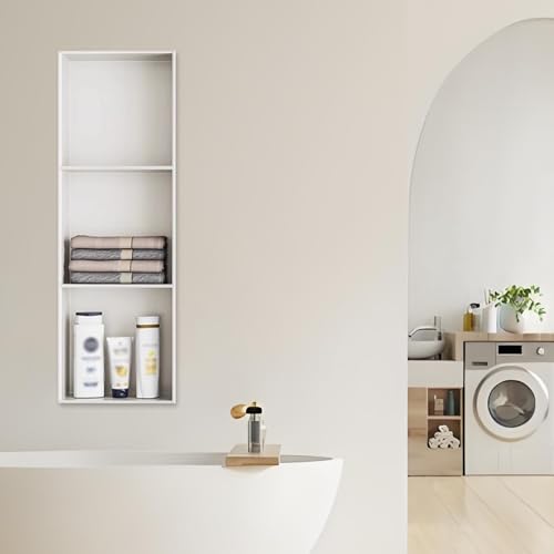 Duschwand-Nischenregal aus Edelstahl, keine Flieseninstallation erforderlich für Badezimmer- und Küchenorganisation Duschwand-Nischenregal aus Edelstahl, keine Flieseninstallation erforderlich für Badezimmer- und Küchenorganisation von Generisch
