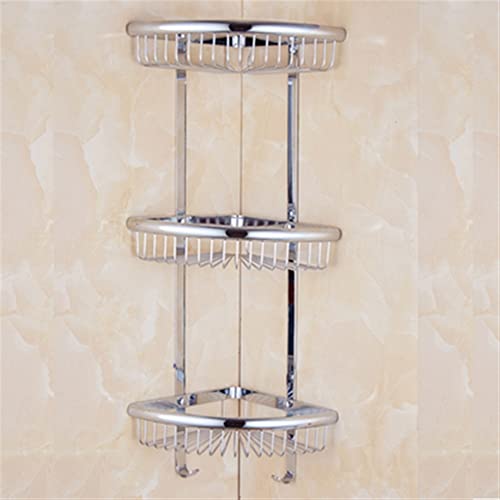 Eck-Badregale – 3-lagiges Wandregal für Küche und Badezimmer – Kristall-Messing-Design Eck-Badregale – 3-lagiges Wandregal für Küche und Badezimmer – Kristall-Messing-Design von Generisch