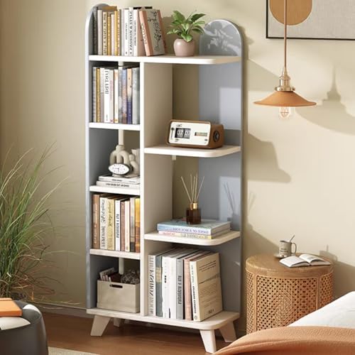Eck-Bücherregal mit Massivholzbeinen, graues Eckregal, multifunktionaler Aufbewahrungsständer für Wohnzimmer, Zuhause, Büro, Schlafzimmer, Pflanzen-Display, platzsparendes Design Eck-Bücherregal mit Massivholzbeinen, graues Eckregal, multifunktionaler Aufbewahrungsständer für Wohnzimmer, Zuhause, Büro, Schlafzimmer, Pflanzen-Display, platzsparendes Design von Generisch