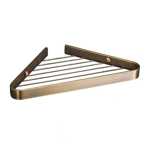 Eck-Duschablage, dreieckiges Metall-Badregal, Wandregal für Dusche und Badewanne, in 6 Farben erhältlich, stilvolles antikes Finish für platzsparende Aufbewahrung Eck-Duschablage, dreieckiges Metall-Badregal, Wandregal für Dusche und Badewanne, in 6 Farben erhältlich, stilvolles antikes Finish für platzsparende Aufbewahrung von Generisch