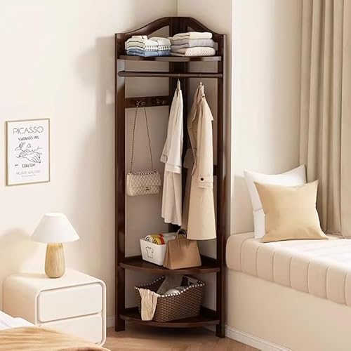 Eck-Eingangsbereich Flur Baum mit Schuhaufbewahrung und Garderobenleiste freistehend Holzdesign mit Ablage von Generisch