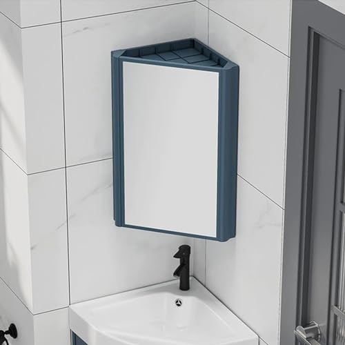 Eck-Schminkspiegelschrank, Wandmontage, Aufbewahrung mit Spiegel für kleine Badezimmer, Aluminiumlegierung, IP54 wasserdichtes Design Eck-Schminkspiegelschrank, Wandmontage, Aufbewahrung mit Spiegel für kleine Badezimmer, Aluminiumlegierung, IP54 wasserdichtes Design von Generisch