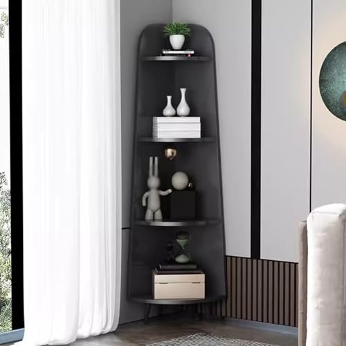 Eckregal, 4-stöckiges Boden-Bücherregal, dreieckiges Blumenregal zum Organisieren von Gegenständen, stehendes Eckregal, 170 cm Höhe Eckregal, 4-stöckiges Boden-Bücherregal, dreieckiges Blumenregal zum Organisieren von Gegenständen, stehendes Eckregal, 170 cm Höhe von Generisch