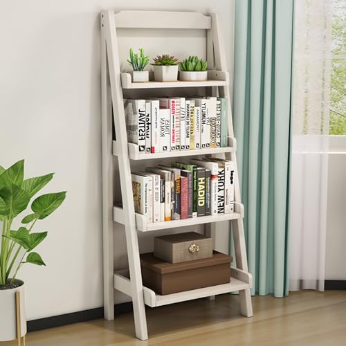 Eckregal aus Massivholz, 5-lagiges Kinder-Bücherregal mit abgerundeten Kanten, schwarzes Bücherregal für kleine Räume, stilvolle Leiter, Bücherregal für Heimdekoration Eckregal aus Massivholz, 5-lagiges Kinder-Bücherregal mit abgerundeten Kanten, schwarzes Bücherregal für kleine Räume, stilvolle Leiter, Bücherregal für Heimdekoration von Generisch