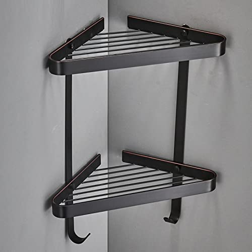 Eckregal im antiken europäischen Stil mit Wandhaken und Netzkorb zum Organisieren Eckregal im antiken europäischen Stil mit Wandhaken und Netzkorb zum Organisieren von Generisch