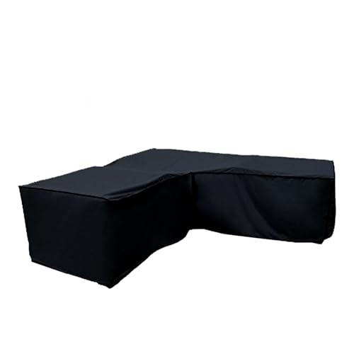 Ecksofabezug in L-Form, 210 x 270 cm, wasserdicht, für Outdoor-Möbel, 210D-Oxford-Gewebe, Schwarz Ecksofabezug in L-Form, 210 x 270 cm, wasserdicht, für Outdoor-Möbel, 210D-Oxford-Gewebe, Schwarz von Generisch
