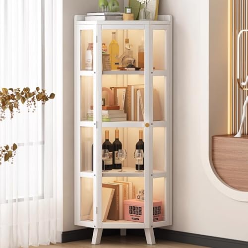 Eckvitrine Küche Credenza Vitrine für Büro Wandregal Vitrine Sammlung Vitrine Elegante Aufbewahrungslösung für Zuhause und Büro Eckvitrine Küche Credenza Vitrine für Büro Wandregal Vitrine Sammlung Vitrine Elegante Aufbewahrungslösung für Zuhause und Büro von Generisch
