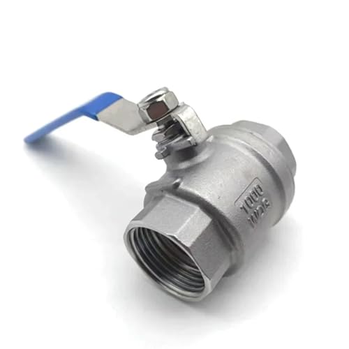 Edelstahl 2P Volldurchgangs-Kugelhahn 1/4 3/8 3/4 1 Zoll Gewindeventile Wasserschalter DN8-50 1 Stück(1") von Generisch