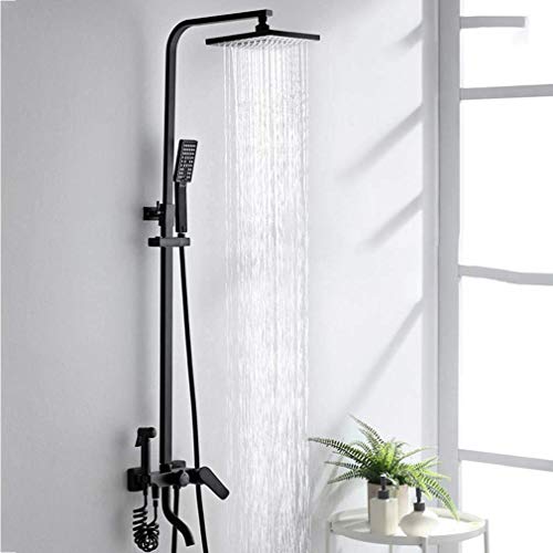 Edelstahl 304 Badezimmer Duscharmatur Ventil Set Einstellbar 80-120cm Duschsystem mit Regenduschkopf Handbrause & Stange & Stilvoll Edelstahl 304 Badezimmer Duscharmatur Ventil Set Einstellbar 80-120cm Duschsystem mit Regenduschkopf Handbrause & Stange & Stilvoll von Generisch