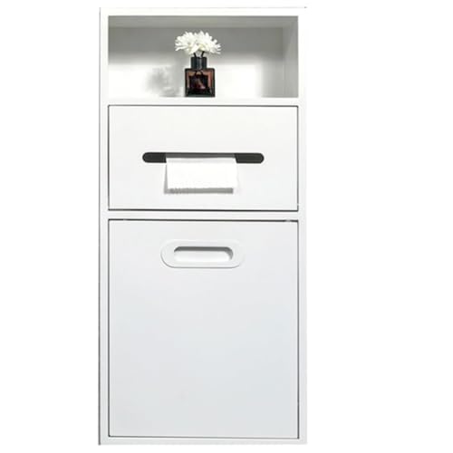 Edelstahl Badezimmer Organizer, Einziehbarer Toilettenpapierhalter mit Aufbewahrungsschrank und Toilettenbürstennische, ideal für Hotels und öffentliche Räume Edelstahl Badezimmer Organizer, Einziehbarer Toilettenpapierhalter mit Aufbewahrungsschrank und Toilettenbürstennische, ideal für Hotels und öffentliche Räume von Generisch