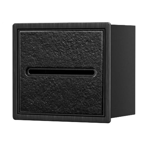 Edelstahl-Badezimmer mit Taschentuchbox, wasserdicht, Nischenablage, schwarzer Toilettenpapierhalter, mehrfarbiges Design, 20 x 18,5 x 12,5 cm, ideal für moderne Badezimmer Edelstahl-Badezimmer mit Taschentuchbox, wasserdicht, Nischenablage, schwarzer Toilettenpapierhalter, mehrfarbiges Design, 20 x 18,5 x 12,5 cm, ideal für moderne Badezimmer von Generisch