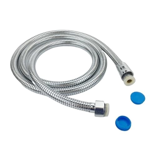 Edelstahl-Brauseschlauch, Duschdüsenrohr, Badezimmer-Zubehörhalterung (1,5 m, Silber) von Generisch