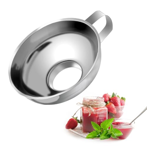 Edelstahl -Caning -Trichter - Große Kratzer -freie Öffnung | Breiter Mund Trichter für Marmeladen -Töpfe Gurken | Flaschen, Öl, feste Flüssigkeitsfutter, leicht zu hängen und zu reinigen Edelstahl -Caning -Trichter - Große Kratzer -freie Öffnung | Breiter Mund Trichter für Marmeladen -Töpfe Gurken | Flaschen, Öl, feste Flüssigkeitsfutter, leicht zu hängen und zu reinigen von Generisch