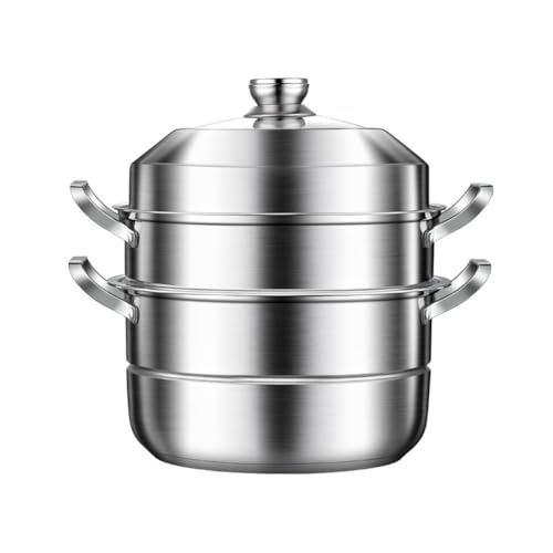Edelstahl Dampfgarer Topf Dampftopf Suppentopf Dampfgarer Set mit Deckel Induktion Eintopf Kochtopf für Meeresfrüchte, Knödel, Suppe, Lebensmittel, Edelstahl Dampfgarer Topf Dampftopf Suppentopf Dampfgarer Set mit Deckel Induktion Eintopf Kochtopf für Meeresfrüchte, Knödel, Suppe, Lebensmittel, von Generisch