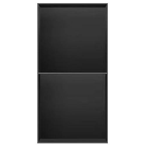 Edelstahl-Dusch- und Metall-Medizinschränke, integrierte Badezimmer-Aufbewahrung, stilvolle Toilettenpapierhalter, schwarz, 28 x 70 x 12,5 cm, für moderne Badezimmer von Generisch