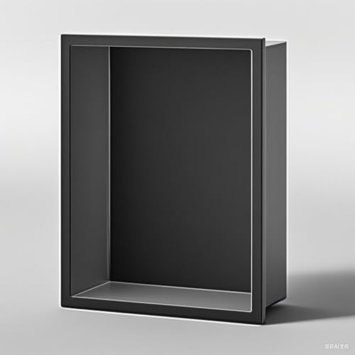 Edelstahl-Dusche, wasserdichte Aufbewahrung für Badezimmerutensilien, integrierter Toilettenpapierhalter, schwarz, 32 x 32 cm – perfekt für Shampoo und Toilettenartikel Edelstahl-Dusche, wasserdichte Aufbewahrung für Badezimmerutensilien, integrierter Toilettenpapierhalter, schwarz, 32 x 32 cm – perfekt für Shampoo und Toilettenartikel von Generisch