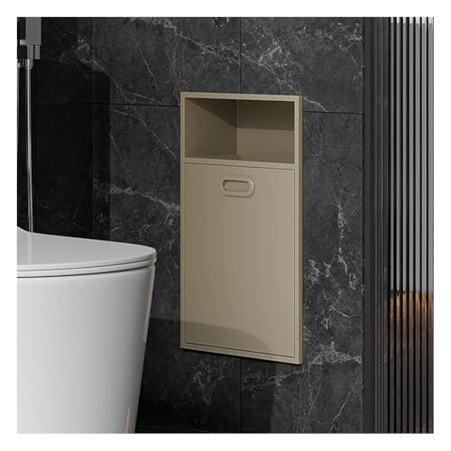 Edelstahl Dusche - Wandeinbauaufbewahrung mit Mülleimer, zweilagiges vertikales Regal für Badezimmer, wasserdichtes & rostfreies Design Edelstahl Dusche - Wandeinbauaufbewahrung mit Mülleimer, zweilagiges vertikales Regal für Badezimmer, wasserdichtes & rostfreies Design von Generisch