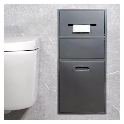 Edelstahl Dusche mit Tür, Einbauaufbewahrung für Badezimmer, Toilettenpapierhalter, modernes grau-B-Design für Hotel & Zuhause, Duschraum nization von Generisch