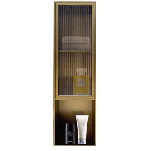Edelstahl-Duschregal, Wandmontage, dreistöckig, für Badezimmer, keine Fliesen erforderlich, versenktes Design, langlebiges Metallic-Finish, 90 x 28 x 14 cm von Generisch