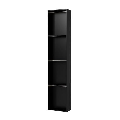 Edelstahl-Duschregal – fliesenfertig, versenktes Wandregal für Badezimmer, Aufbewahrung und Nisierung, wasserdichter Schrank, Schwarz (1200 x 280 x 125 mm) von Generisch