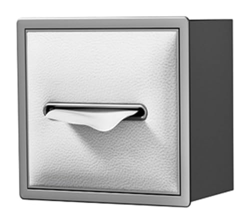 Edelstahl-Duschregal – wasserdichtes Nizer-Regal für Badezimmer-Aufbewahrung von Shampoo und Toilettenartikeln (grau/weiß, 20 x 18 x 12,5 cm) – langlebig und stilvoll von Generisch