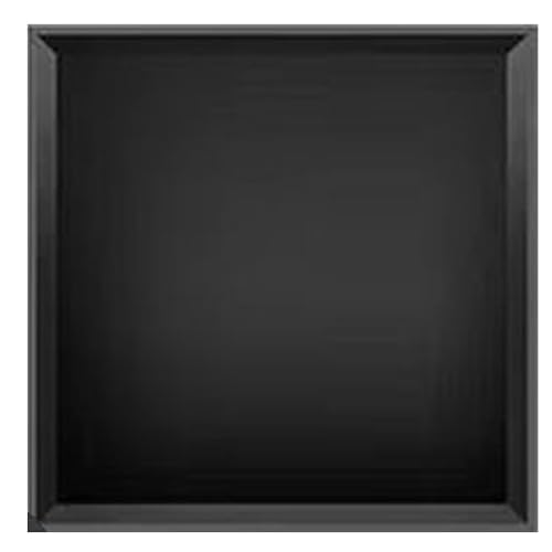 Edelstahl-Duschschrank, Metall-Medizinschrank und Toilettenpapierhalter, Badezimmer für Wohnraum (schwarz, 32 x 32 x 12,5 cm) von Generisch