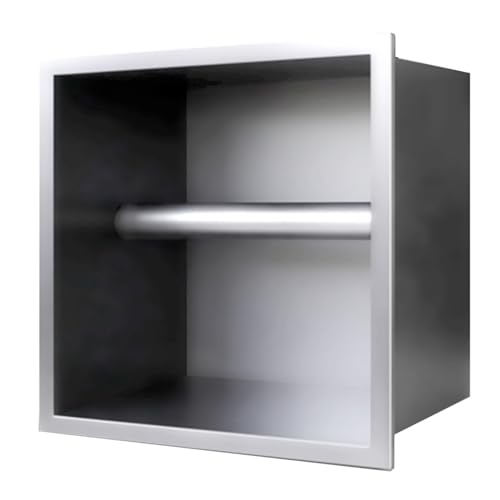 Edelstahl-Duschwand – 20 x 20 x 14 cm, eingebettete Nische für Badezimmer, Küche & Wohnzimmer, graue Feuchtraum-Aufbewahrungslösung von Generisch