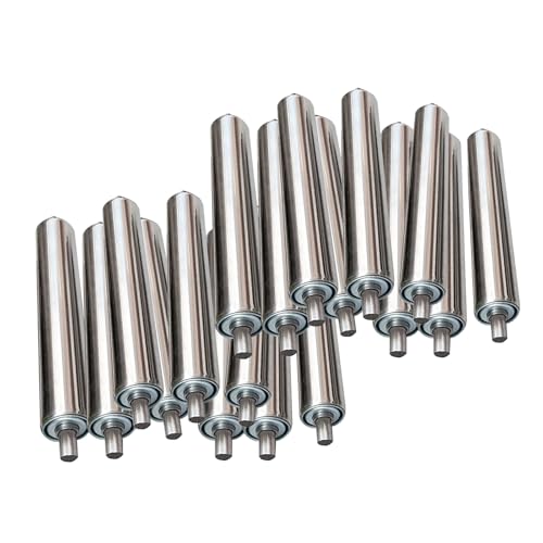 Edelstahl-Förderrollen, 5 cm, Set mit 5 Stück, 10 oder 20 Stück, einfache federbelastete Installation, perfekt für Förderbänder, strapazierfähig, hohe Leistung Edelstahl-Förderrollen, 5 cm, Set mit 5 Stück, 10 oder 20 Stück, einfache federbelastete Installation, perfekt für Förderbänder, strapazierfähig, hohe Leistung von Generisch