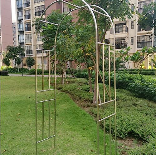Edelstahl Gartentorbogen für Rosen wetterfest Rankbogen Schwerlast Stahlrahmen Outdoor Garten Dekoration Größen 1,23,5 x 2,4 m (3,5 x 2,4 m) von Generisch