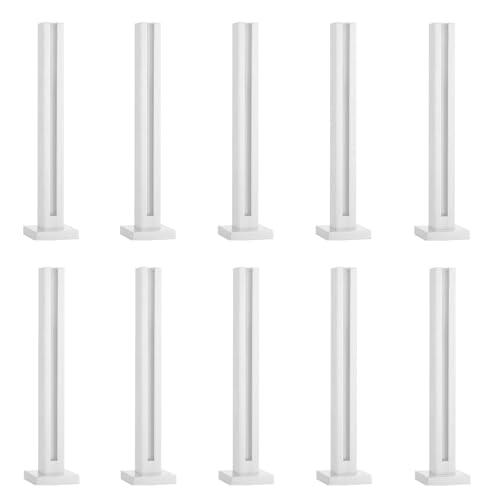 Edelstahl Glas Balustrade Pfosten Set, Heavy Duty Geländer Zaunstange Handlauf mit Zapfen Pfosten Theke, Sicheres Klemmset für Balkon Hotel Terrasse Installation von Generisch