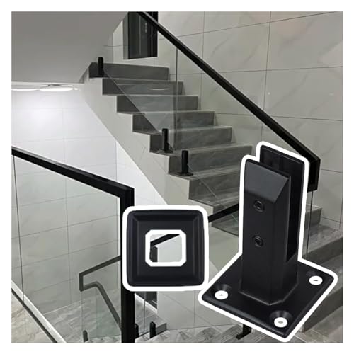 Edelstahl-Glasklemme für Innen- und Außenbereich, Treppe, Pool, Zaun, Balustrade, langlebige Halterung für Glasplatten, Veranda und Deck von Generisch