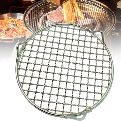 Edelstahl-Grillrost, Mehrzweck-Koch- und Dampf-Mesh-Tablett für Outdoor-Camping, Picknicks und Backen von Generisch