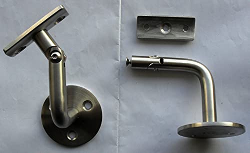 Edelstahl Handlaufhalter mit Gelenk und Handlaufplatte für Ø 42,4 mm Rohr V2A Handlaufstütze Handlaufträger Wandhalter Konsole Wandbefestigung Geländer VA Edelstahl Handlaufhalter mit Gelenk und Handlaufplatte für Ø 42,4 mm Rohr V2A Handlaufstütze Handlaufträger Wandhalter Konsole Wandbefestigung Geländer VA von Generisch
