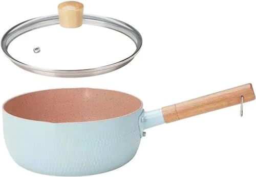 Edelstahl Milchtopf Multifunktionaler Saucepot mit Holzgriff zum Kochen Nudeln Suppen Milch von Generisch
