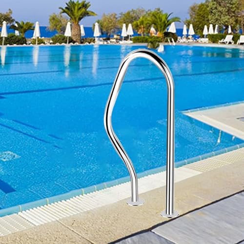 Edelstahl Pool Handlauf, rutschfeste Sicherheits-Haltegriff für einfachen Innen- und Außenpooleingang, schnelle Installation Edelstahl Pool Handlauf, rutschfeste Sicherheits-Haltegriff für einfachen Innen- und Außenpooleingang, schnelle Installation von Generisch