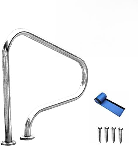 Edelstahl-Pool-Handlauf mit rutschfestem Griff für sicheren Zugang zum Schwimmbad und zum Wasserpark – einfache Installation Edelstahl-Pool-Handlauf mit rutschfestem Griff für sicheren Zugang zum Schwimmbad und zum Wasserpark – einfache Installation von Generisch