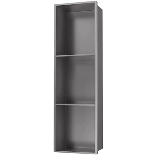Edelstahl-Regal – langlebiger Aufbewahrungs-Organizer für Badezimmer, Küche, Wohnzimmer und Schlafzimmer – platzsparendes Design von Generisch