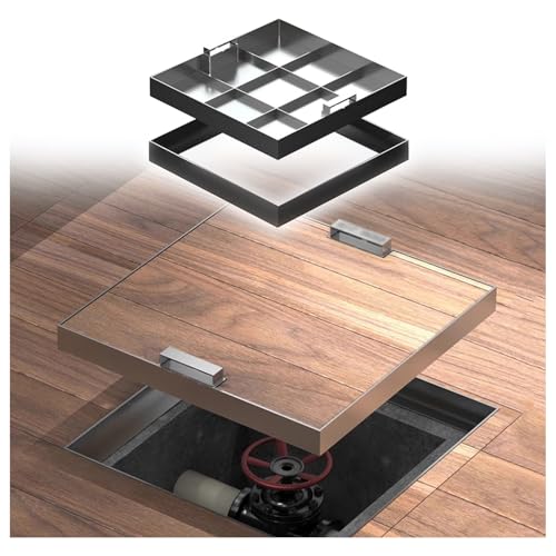Edelstahl Schachtdeckel und Rahmen, unsichtbares Design Kanalisationskammer mit verdecktem Griff für den Innen- und Außenbereich Edelstahl Schachtdeckel und Rahmen, unsichtbares Design Kanalisationskammer mit verdecktem Griff für den Innen- und Außenbereich von Generisch