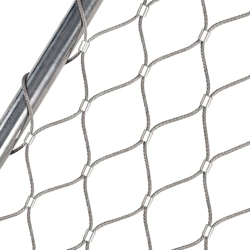 Edelstahl-Seilgitter, flexibles und langlebiges Sicherheitsnetz für Sportplätze und Außenbereiche von Generisch