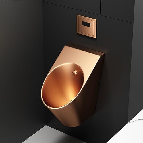 Edelstahl Sensor Urinal, automatische Wandmontage für Männer, ideal für öffentliche Badezimmer, Hotels und stark frequentierte Bereiche von Generisch