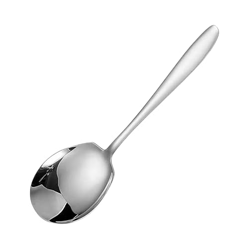 Edelstahl-Servierlöffel, Tafelservice, Löffel, Besteck, multifunktionale Utensilien, Schöpflöffel, Servierlöffel, ergonomischer Griff, Küchen-Sptulas für Hochzeiten, Partys, Familienessen Edelstahl-Servierlöffel, Tafelservice, Löffel, Besteck, multifunktionale Utensilien, Schöpflöffel, Servierlöffel, ergonomischer Griff, Küchen-Sptulas für Hochzeiten, Partys, Familienessen von Generisch