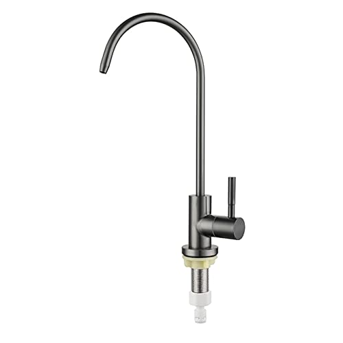 Edelstahl Umkehrosmose Küchenarmatur Grau Bleifrei Wasserfilter Wasserhahn für sauberes Trinkwasser Design für Zuhause und Büro von Generisch
