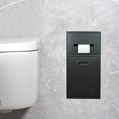 Edelstahl Wandregal Duschregal mit integriertem Toilettenpapierhalter und Mülleimer - Platzsparende Badezimmeraufbewahrung für moderne Häuser Edelstahl Wandregal Duschregal mit integriertem Toilettenpapierhalter und Mülleimer - Platzsparende Badezimmeraufbewahrung für moderne Häuser von Generisch