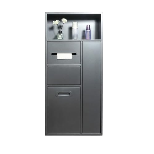 Edelstahl t Badezimmer mit Flip Eimer, platzsparender Dusch- & Toilettenpapierhalter für moderne Häuser, Effiziente Aufbewahrungslösung Edelstahl t Badezimmer mit Flip Eimer, platzsparender Dusch- & Toilettenpapierhalter für moderne Häuser, Effiziente Aufbewahrungslösung von Generisch