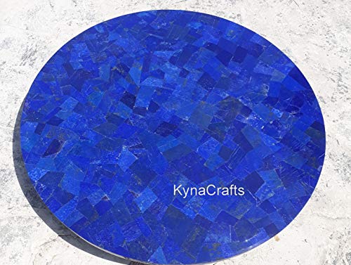 Edelstein-Esstischplatte I Lapislazuli Sofa Tischplatte I Lapislazuli handgefertigte Tischplatte I Lapislazuli Terrassentischplatte 91,4 x 91,4 cm Edelstein-Esstischplatte I Lapislazuli Sofa Tischplatte I Lapislazuli handgefertigte Tischplatte I Lapislazuli Terrassentischplatte 91,4 x 91,4 cm von Generisch
