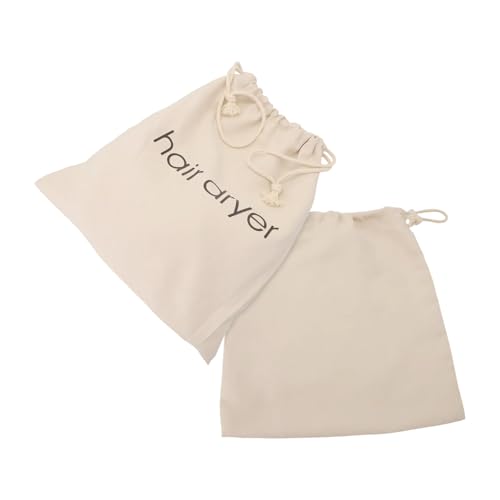 Effiziente Haartrockner-Aufbewahrungstaschen, 2 Stück, für Reisen und Zuhause (beige) von Generisch