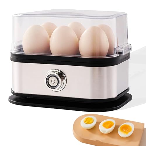 Effortless Egg Cooking with the Ultimate Stainless Steel Egg Cooker, Smart Eggs Cooker with Auto Shut Off. Soft/Medium/Hard 3 Modes (gold) von Generisch