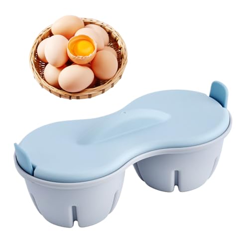 Egg Boiler For Microwave, 2-Cavity Nonstick Poached Egg Maker With Lid, Heat-Resistant Kitchen Gadget For Quick Breakfast, Easy Cooking, Home, Dorm Use, 8.66x3.43x4.33 In Egg Boiler For Microwave, 2-Cavity Nonstick Poached Egg Maker With Lid, Heat-Resistant Kitchen Gadget For Quick Breakfast, Easy Cooking, Home, Dorm Use, 8.66x3.43x4.33 In von Generisch