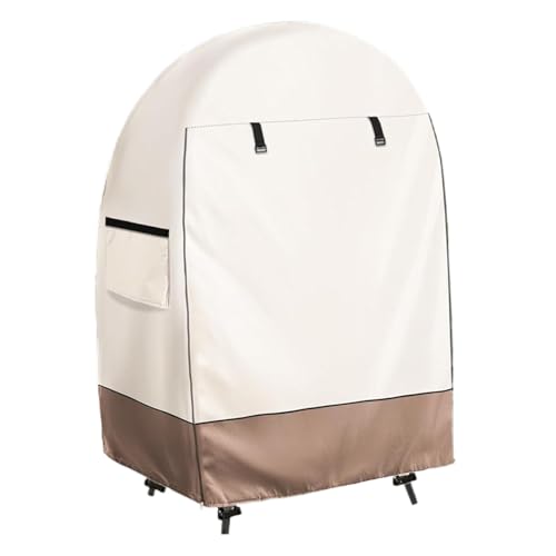 Eierstuhlhussen – wasserdichte Eierschaukelstuhl-Abdeckung mit doppeltem Reißverschluss, 420D winddicht, strapazierfähig, 114,4 x 140,7 cm, für Lounge, Rasen, Terrasse, , Hof, Garten von Generisch