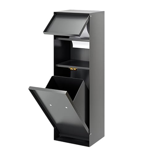 Einbau-Nische aus Edelstahl für Badezimmer, integrierter Toilettenpapierhalter und versteckter Schrank mit WC-Bürsten-Organizer für Dusche, Badezimmer, Wand, öffentliche Toilette, Park Einbau-Nische aus Edelstahl für Badezimmer, integrierter Toilettenpapierhalter und versteckter Schrank mit WC-Bürsten-Organizer für Dusche, Badezimmer, Wand, öffentliche Toilette, Park von Generisch